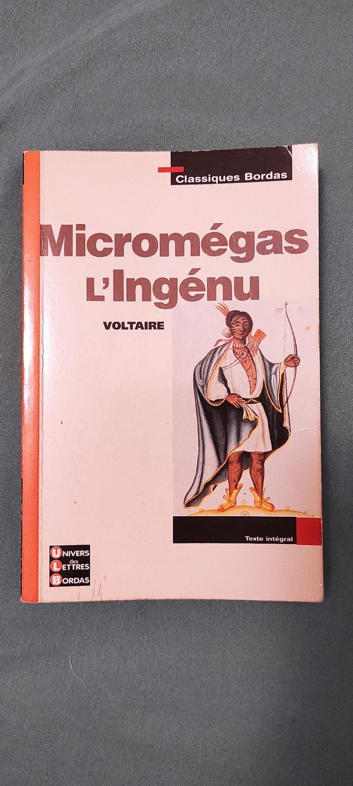 Micromégas l'Ingénu de Voltaire
