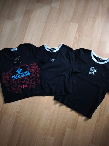 Lot 3 t-shirts imprimés style  japonais 