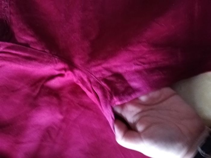 Pantacourt 7/8 en lin Promod rose foncé t. 42 - photo numéro 5