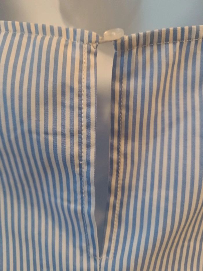 Blouse rayée bleue et blanche - photo numéro 6