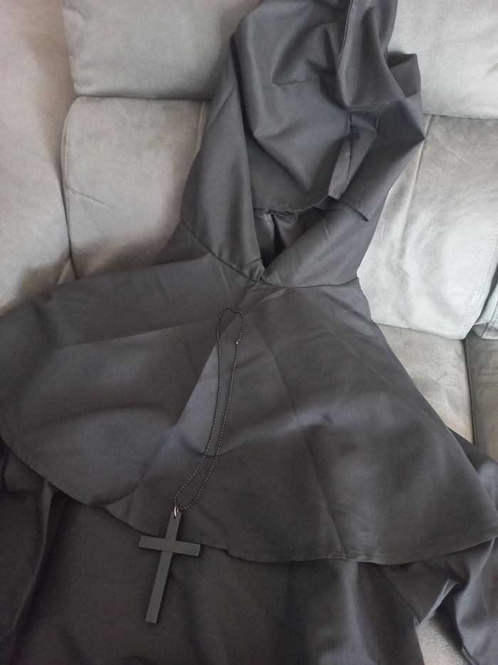 Deguisement moine religieux adulte noir taille xl - photo numéro 2