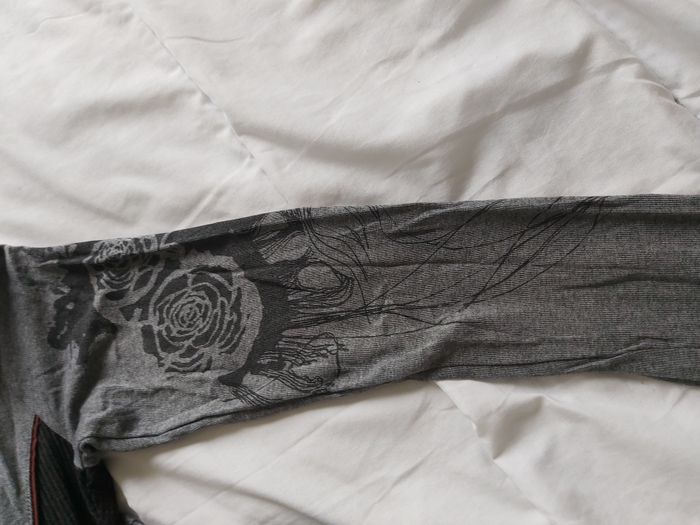 Robe cintrée grise et noire à motif T. 36 S - photo numéro 6