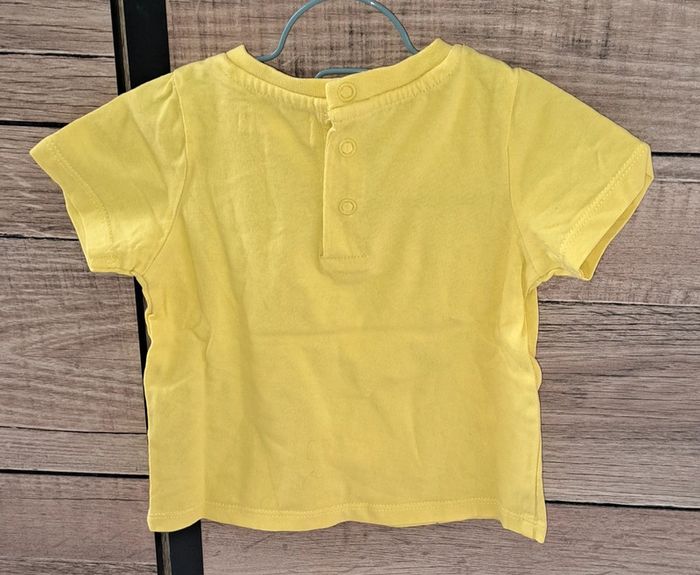 Tee-shirt jaune Du Pareil au Même 12 mois - photo numéro 4