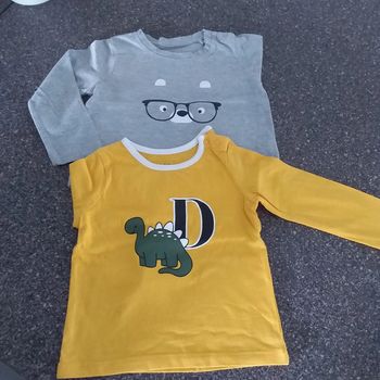 1 t shirt manches longues jaune