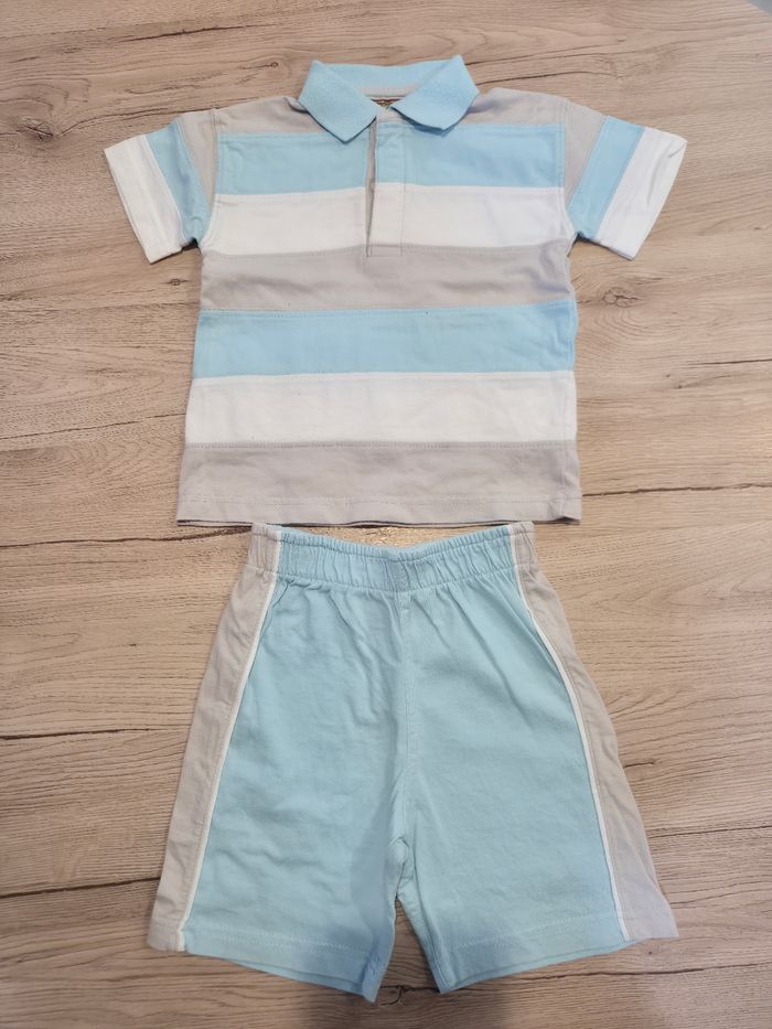 Ensemble short et tee-shirt, Du pareil au même, 18 mois.