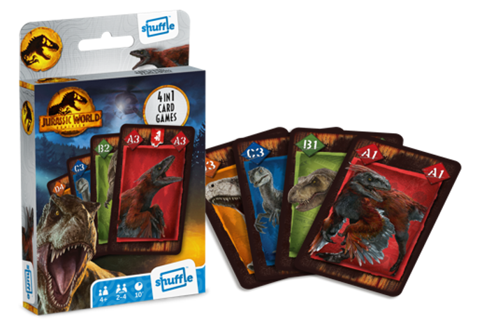 JURASSIC WORLD JEU DE CARTES DINOSAURES - photo numéro 3