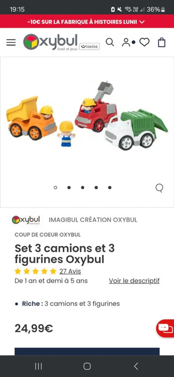 Lot véhicules oxybul - photo numéro 4