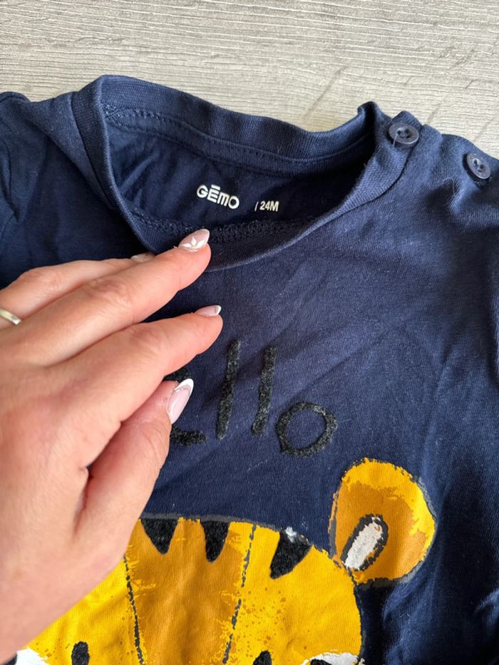 TEE shirt manches longues 24 mois gemo - photo numéro 2