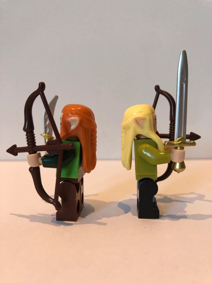 Figurine type lego les elfes Galadriel et Tauriel. le seigneur des anneaux/Hobbit - photo numéro 4