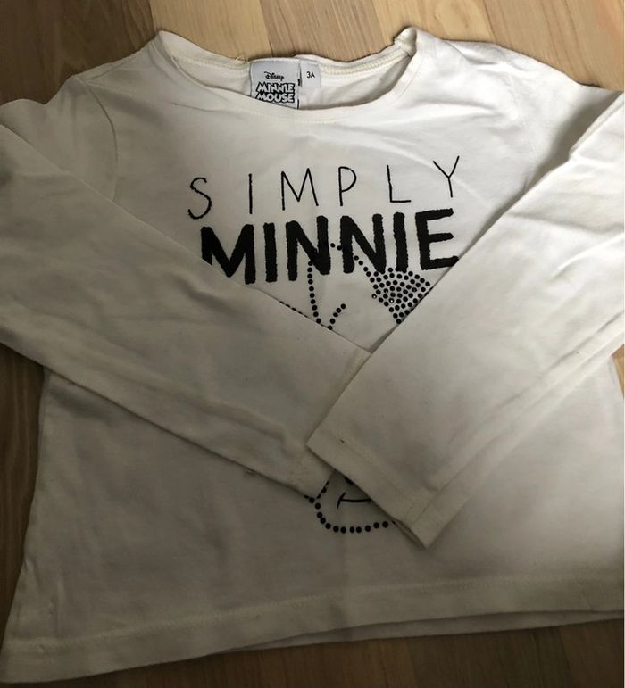 #T-shirt manche longue minnie 3 ans