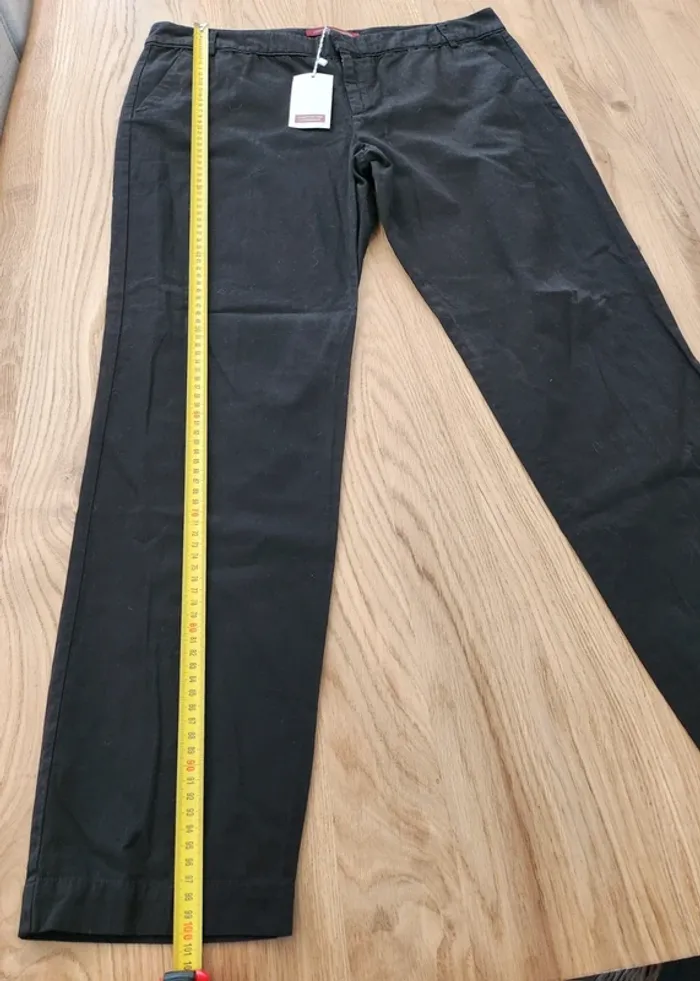 Pantalon droit noir neuf comptoir des cotonniers taille 44 - photo numéro 3