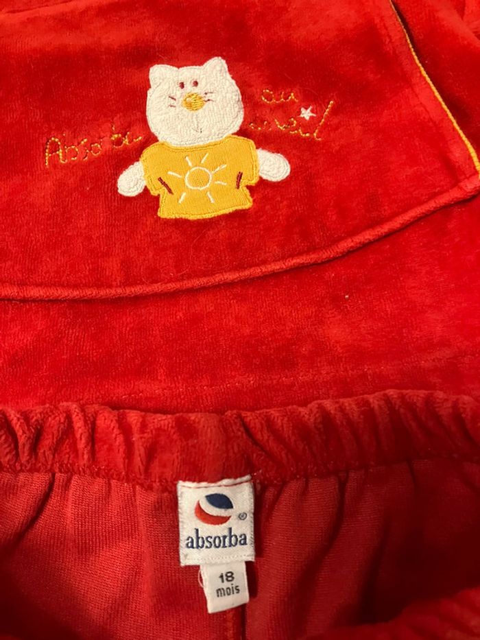 Pyjama polaire rouge Absorba – 18 mois - photo numéro 4
