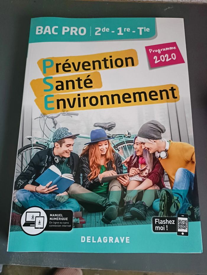 Livre scolaire bac pro prévention santé environnement
