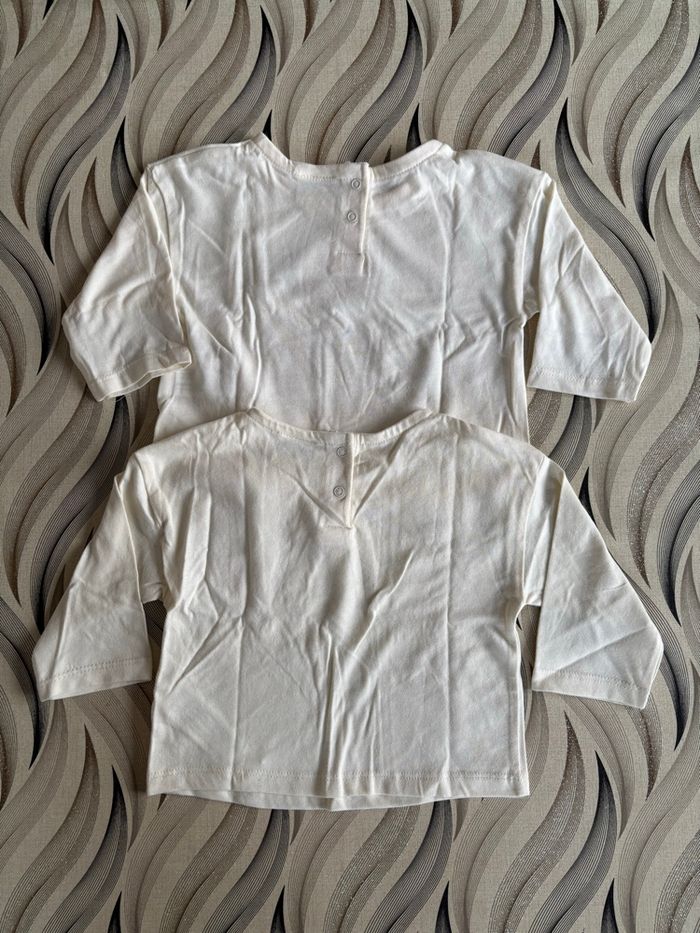 Lot de 2 tee-shirt manches longues - Taille 6 mois - photo numéro 2