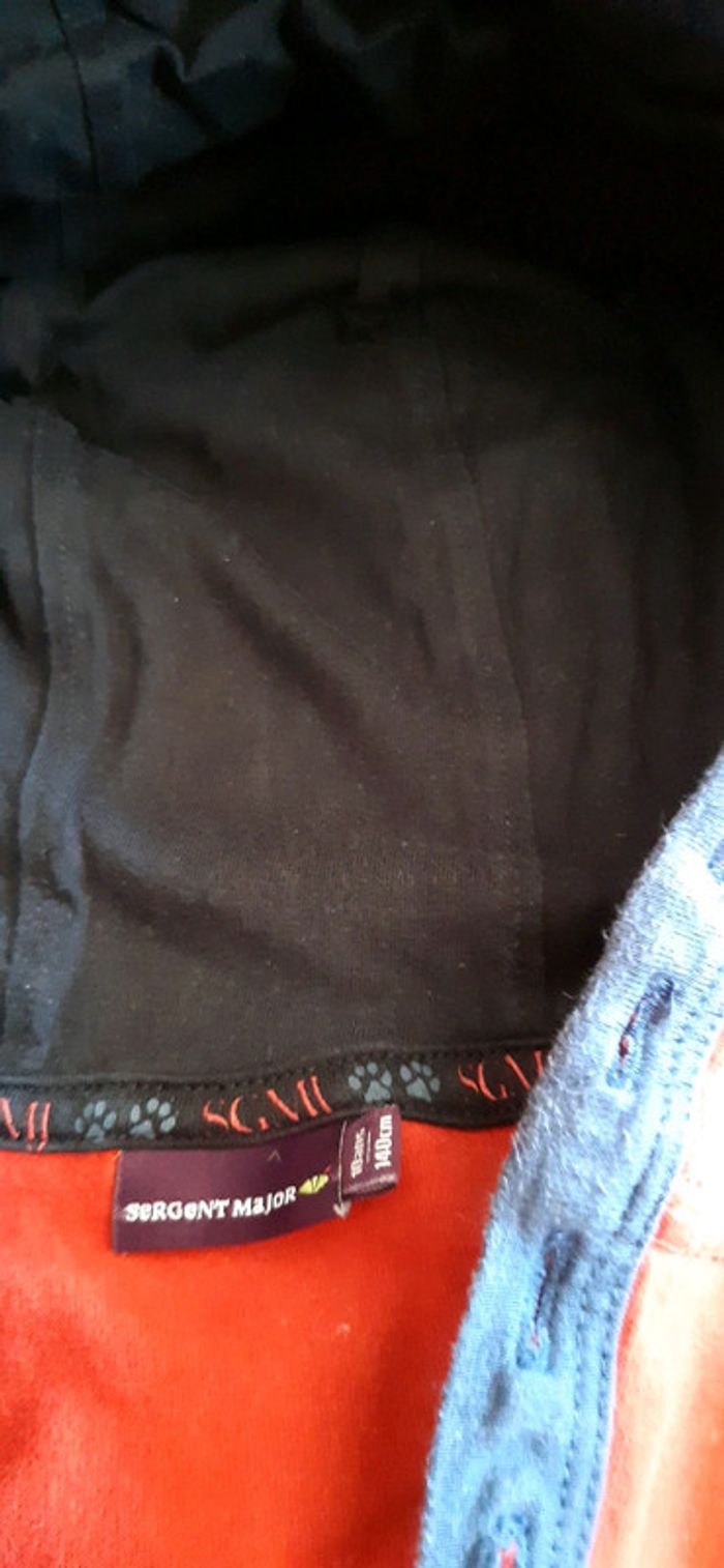 T shirt a capuche sergent major rouge 10 ans - photo numéro 6