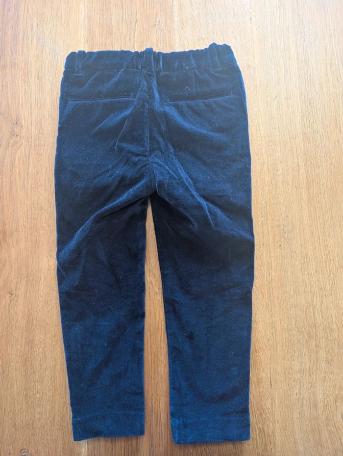 Pantalon en velours bleu marine 3-4 ans H&M - photo numéro 2
