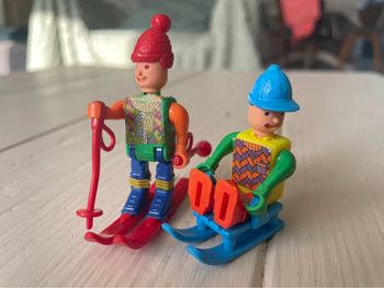 Lot de 2 Figurines Kinder montables K94 n44 K94 n45 Sports De Glisse Vintage (1994)