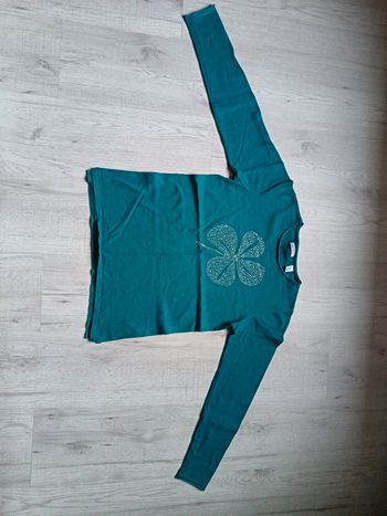 Pull fin 14 ans fille Okaïdi  motif trèfle