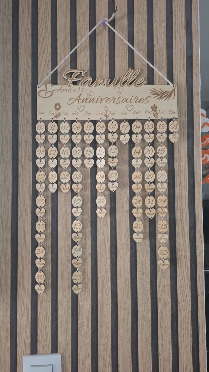 Calendrier anniversaire - photo numéro 4