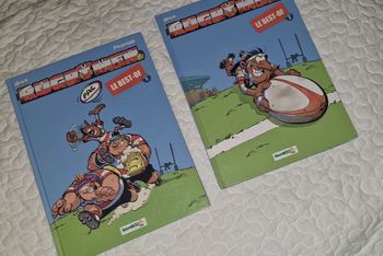 Lot de 2 bd les rugbymen