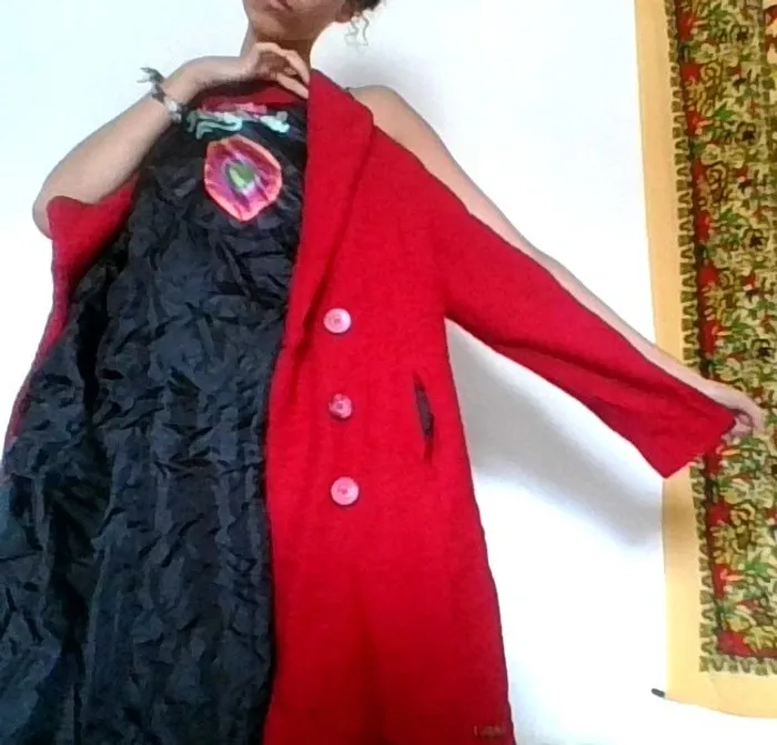 Veste Desigual rouge rosé - photo numéro 4