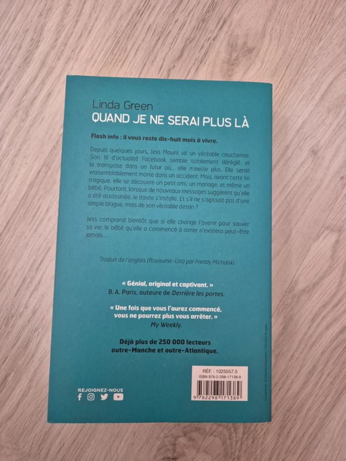 Livre "Quand je ne serai plus là" - photo numéro 2
