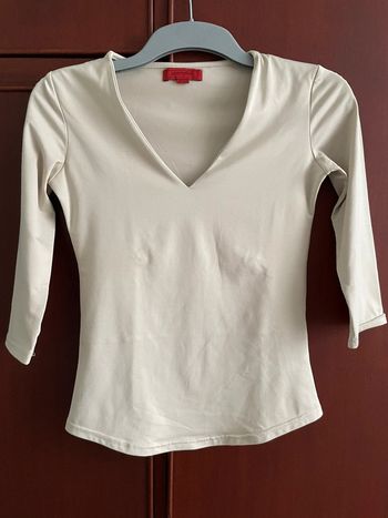 Teeshirt manches 3/4 beige - Jennyfer