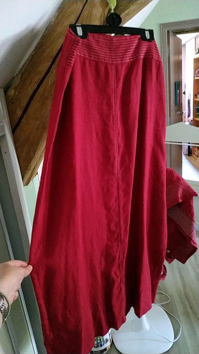 Ensemble veste et jupe longue fendue comme neuf - photo numéro 4