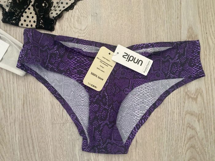 Lot de 3 slips culottes Undiz Manoukian et Diabless taille 36 Neuves - photo numéro 3