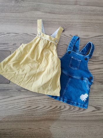 Lot de 2 salopettes 6 mois