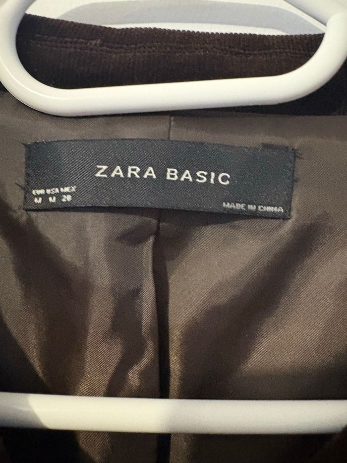 Manteau Zara en velours côtelés marron chocolat. Taille M - photo numéro 4