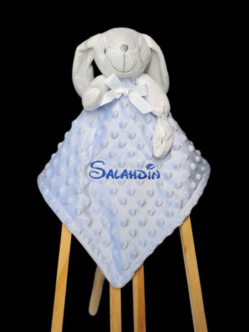 Doudou lapin personnalisé