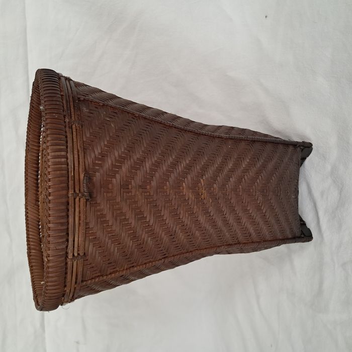 Panier panière en rotin osier roseau du Laos Hauteur 29 cm - photo numéro 3