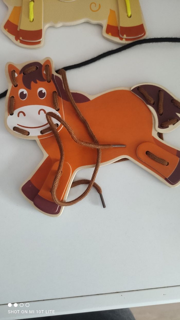 Laçage 4 formes animaux de la ferme - photo numéro 3