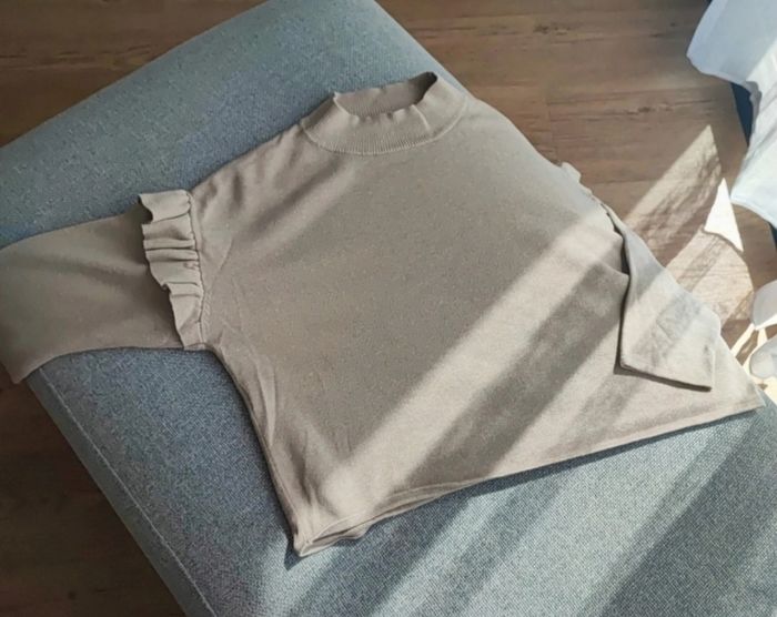 Pull beige Mango fille 12 ans. - photo numéro 3