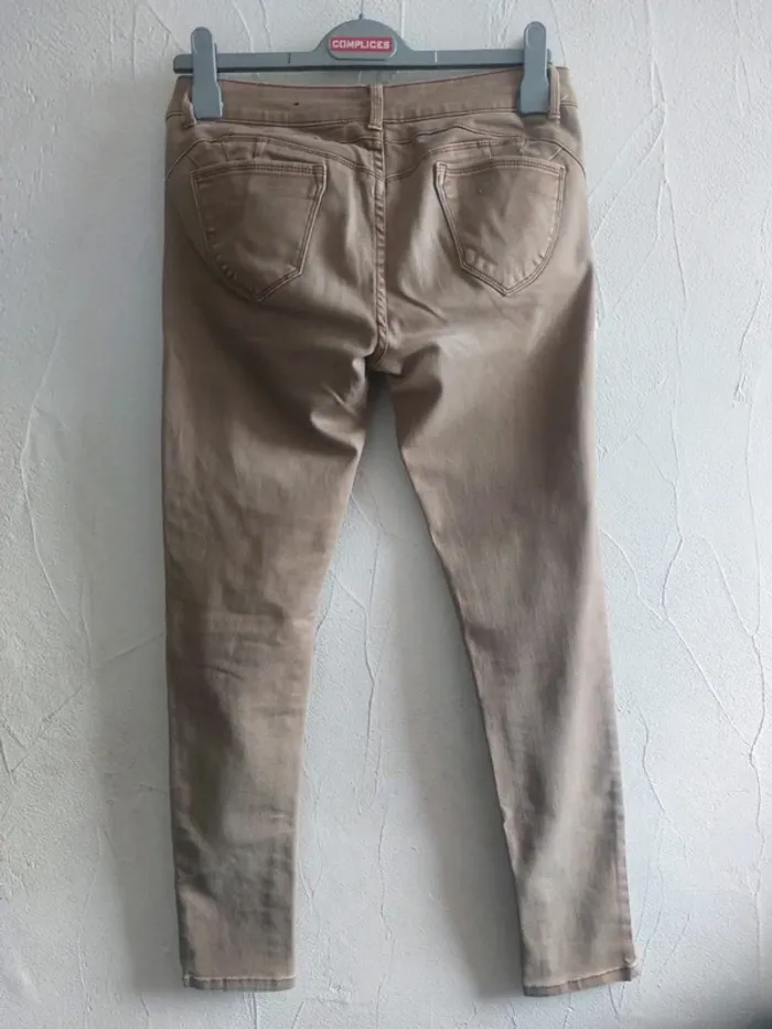 Slim marron glacé Taille 38 - photo numéro 4