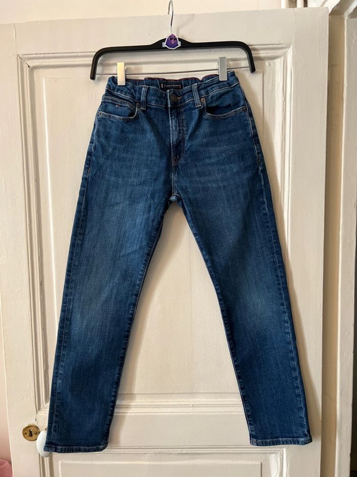 Jean droit bleu taille 10 ans - Tommy Hilfiger