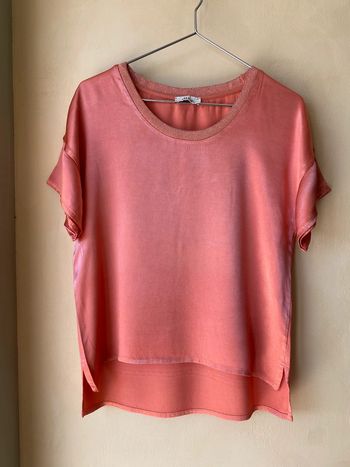 T-shirt satin corail Dixie M