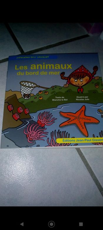 Livre Les animaux du bord de mer