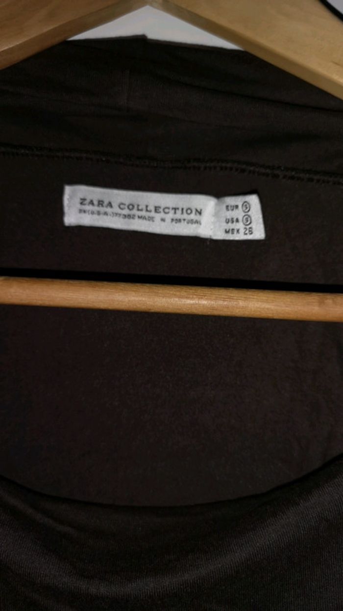 Robe zara marron - photo numéro 2