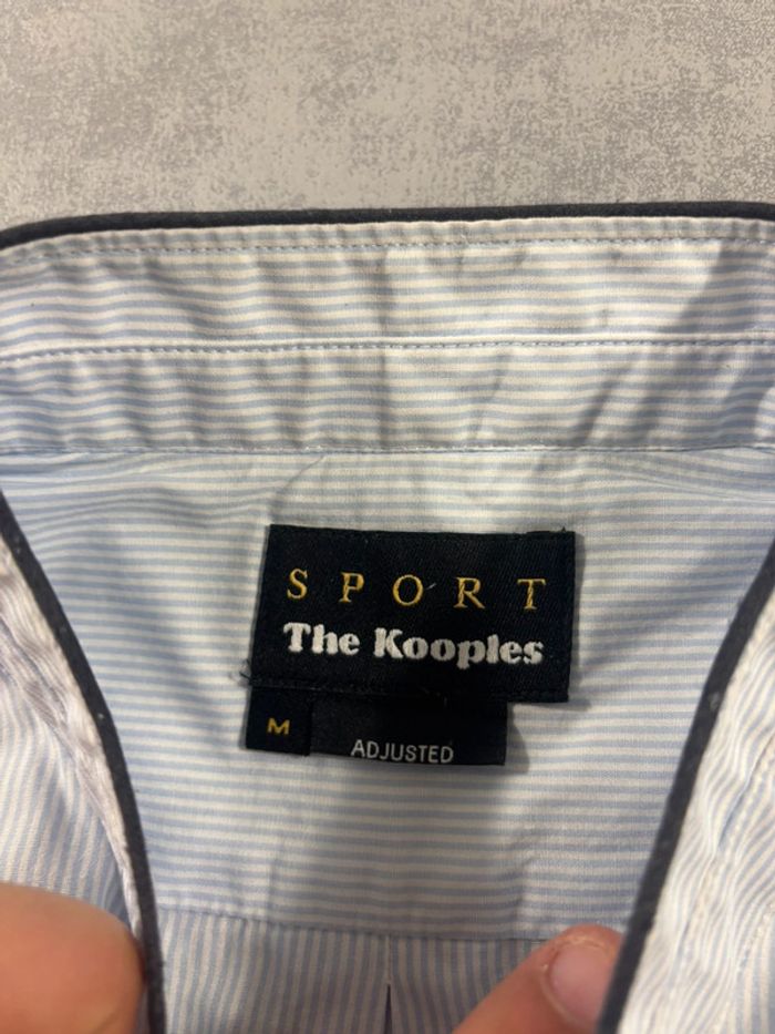 Chemise rayés blanche et Bleu The Kooples Sport Taille M - photo numéro 4
