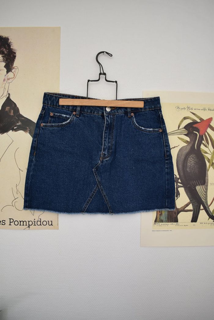 mini jupe en jeans Mango