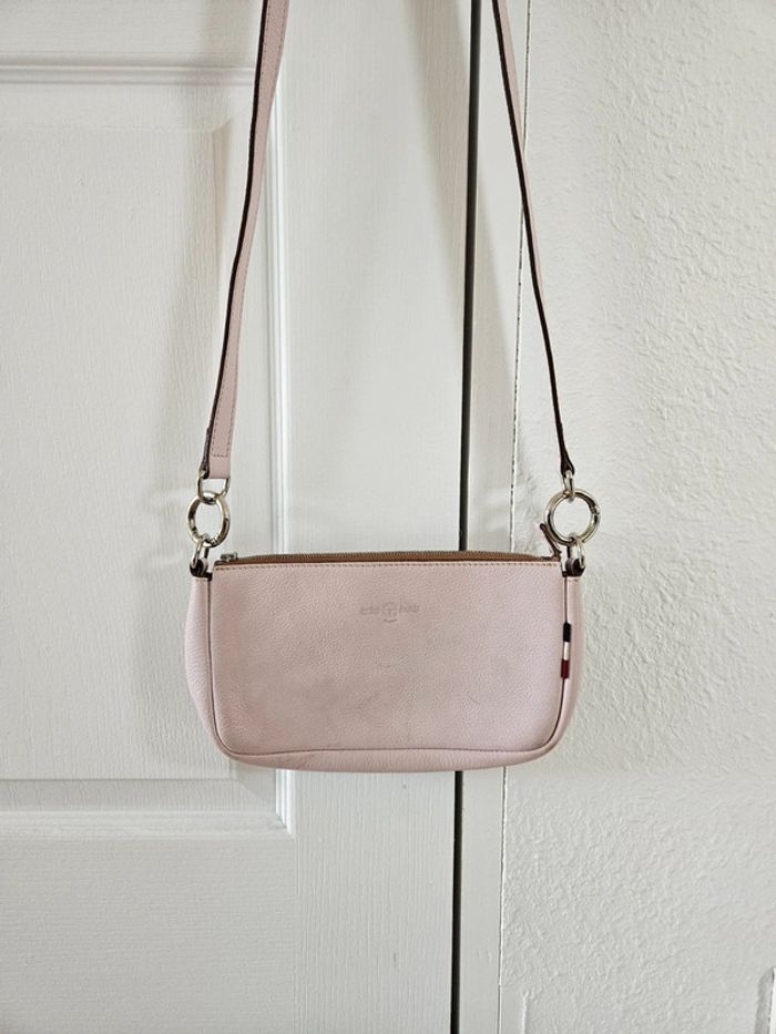 Sac à main rose en cuir Jean Louis Fernandez - photo numéro 3