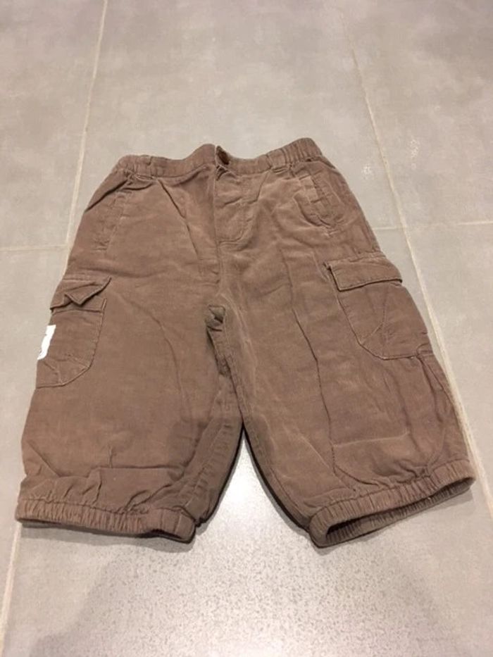 Pantalon velours marron Vertbaudet 12 mois