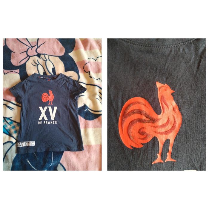 Tee-shirt manche courte rugby garcon