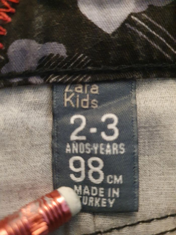 Salopette jupe Zara denim jean 2 ans 3 ans 98 cm - photo numéro 7