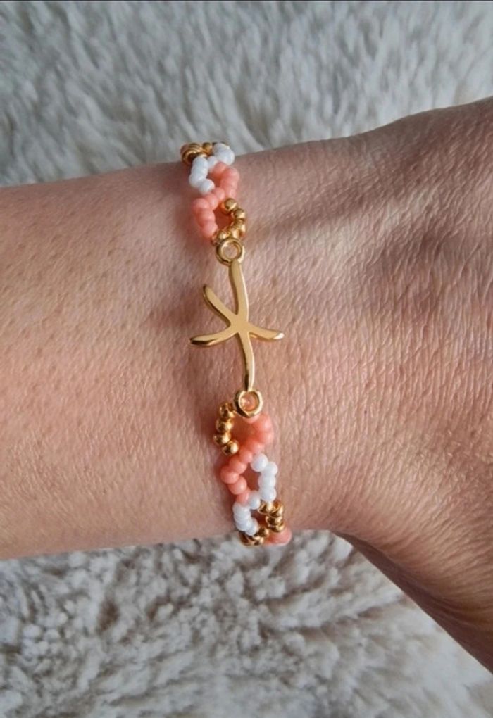Bracelet thème vacances/été étoile de mer