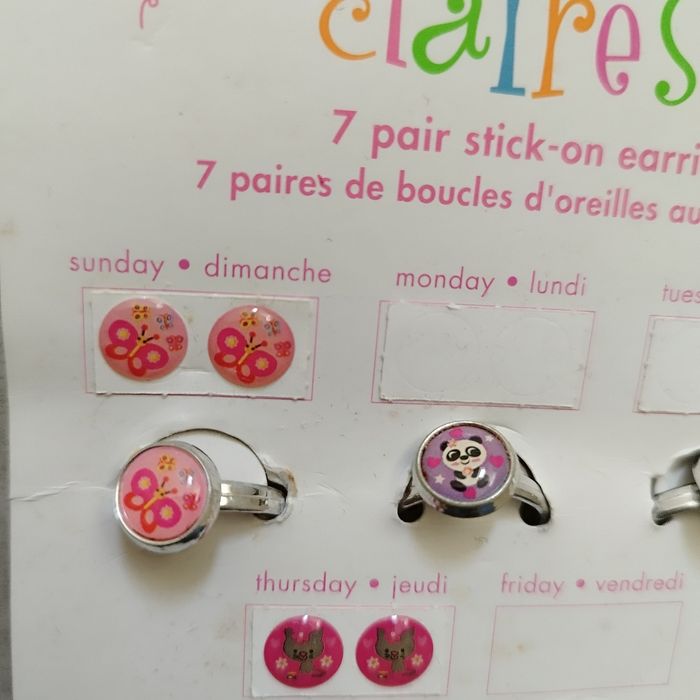 Lot de 7 bagues et 3 paires de boucles d'oreilles enfant - photo numéro 6