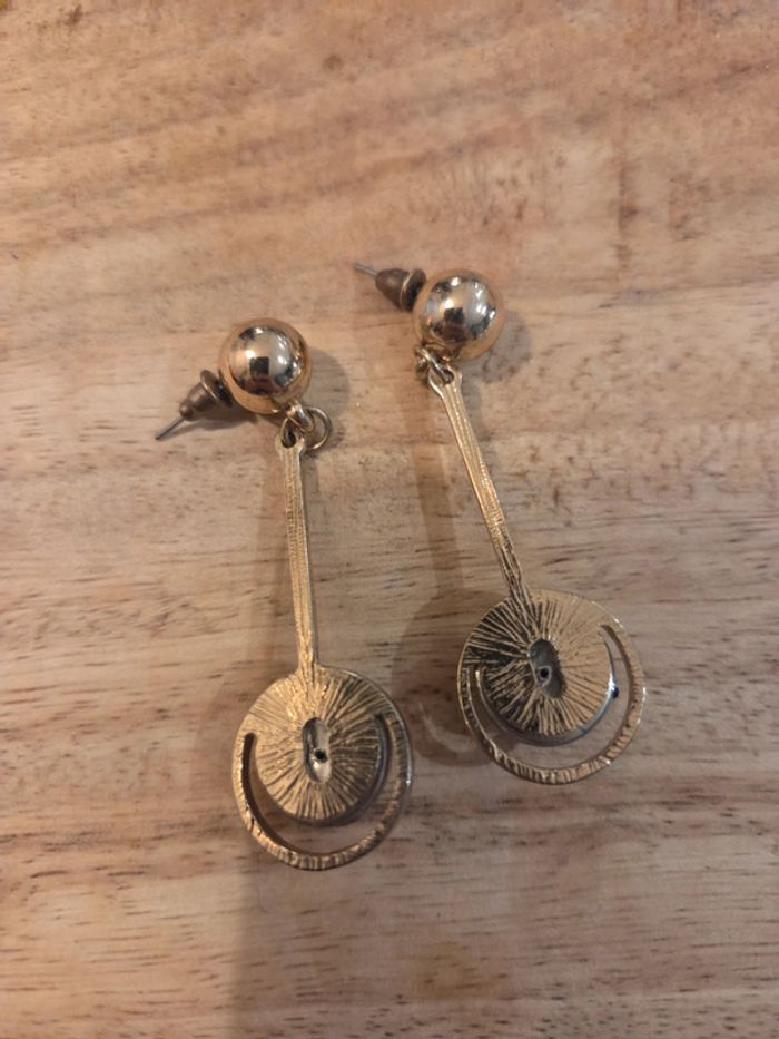 Lot 6 paires boucles d’oreilles fantaisie (argentées + dorées) - photo numéro 15