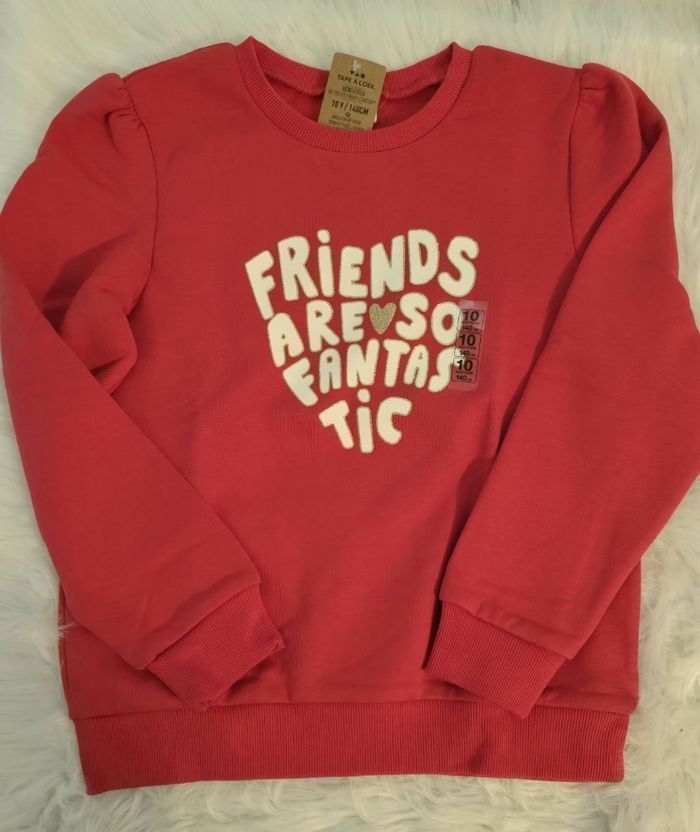 Neufs (non portés)🏷🏷🤩😍🩷 sweat molleton teeshirt ml 10 ans fille 🩷🩷🩷🩷🩷 - photo numéro 5